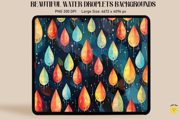 Colorful Raindrops Painting Backgrounds: A Designer's Secret Weapon
