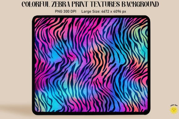 Colorful Zebra Print Backgrounds: Bold Patterns for Modern Design