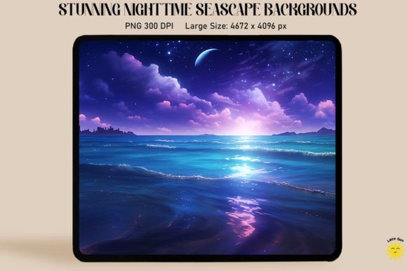 Dreamy Night Sea Backgrounds: Capturing Midnight Oceanic Beauty