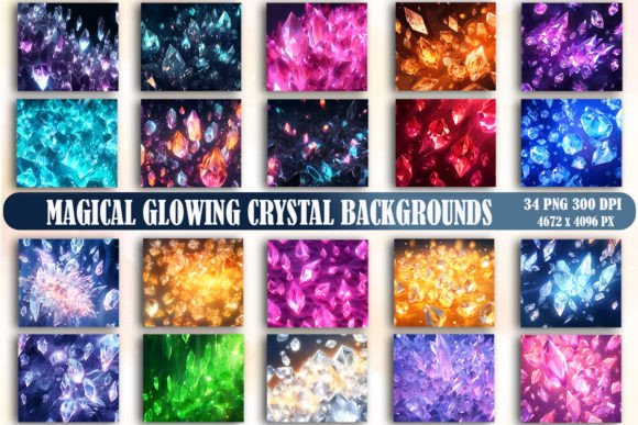 Enchanting Your Designs: The Allure of Magical Glowing Crystal Backgrounds