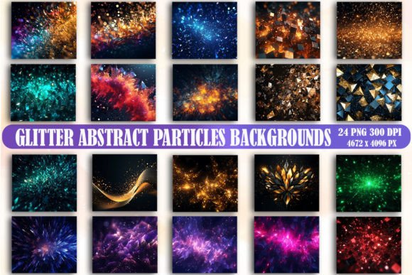 Glitter Abstract Particles Backgrounds: Elevate Your Design Projects