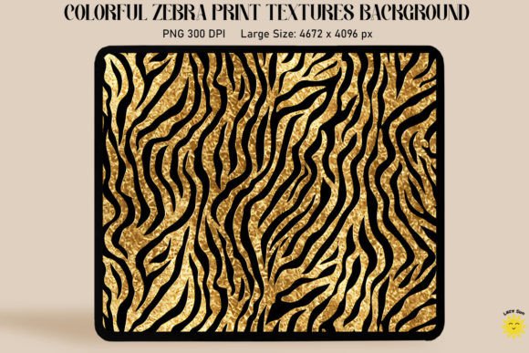 Glitter Gold Zebra Print: A Bold Design Asset