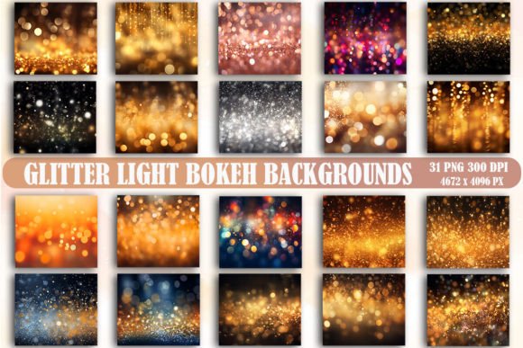 Glitter Light Bokeh Backgrounds: Elevate Your Visual Projects