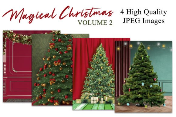 Magical Christmas V2: Holiday Backdrops for Photographers