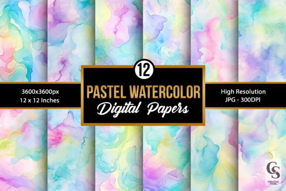 Pastel Watercolor Pattern Backgrounds: A Designer’s Soft Touch
