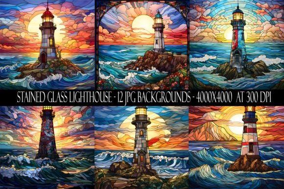 Stained Glass Lighthouse Backgrounds: A Creative Toolkit