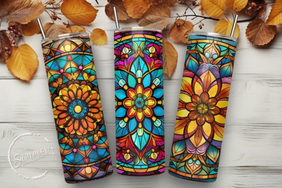 Stained Glass Retro Mandala Backgrounds: A Visual Deep Dive