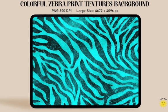 Turquoise Zebra Print Backgrounds: Bold & Vibrant Digital Texture