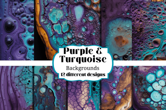 Unlocking Creative Depth: The Power of Grunge Purple & Turquoise Backgrounds
