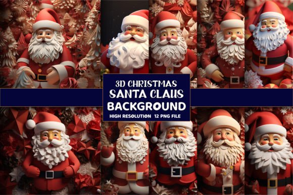 Unwrapping the Magic of 3D Christmas Santa Claus Backgrounds