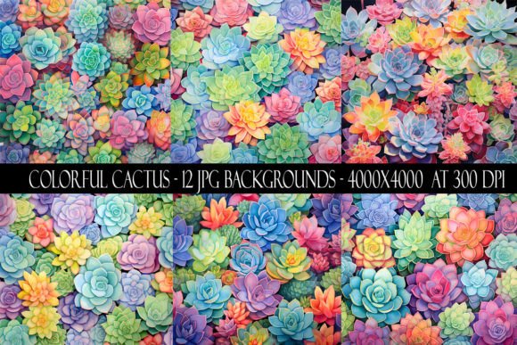 Vibrant Cactus Backgrounds for Creative Projects